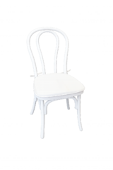 White Bentwood with White Cushion