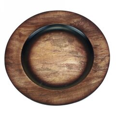 Walnut Acrylic Charger Plate 13"