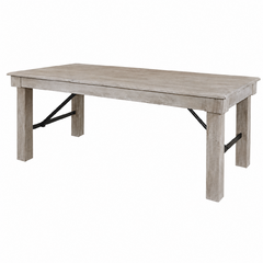 Whitewash Farm Tables 3'x 9' 
