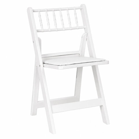 White Resin Folding Chiavari Chair
