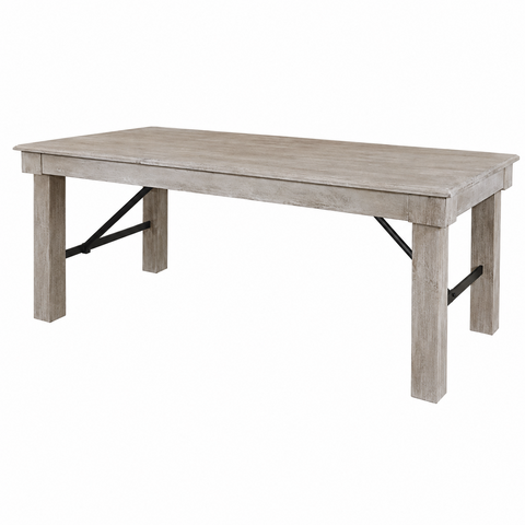 Whitewash Farm Tables 3'x 9' 