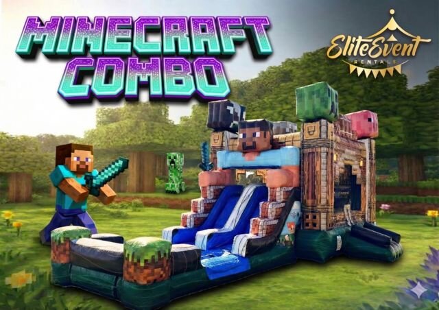 Minecraft Bounce and Slide Combo - Elite Event Rentals