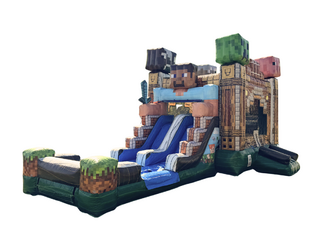 Minecraft Bounce and Water Slide Combo