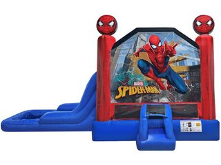 Spiderman Bounce and Waterslide Combo