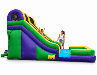 14ft Screamer Wet-Dry Slide - Green