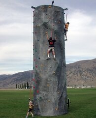 <b><font color='red'><b>Rock Wall with 3 Person Auto Belay - EI</b></font><b><br><font color='blue'>Size 30 L x 9 W x 24 H</font></b></b>