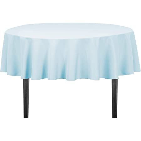 Round Baby Blue Linen (table not included)