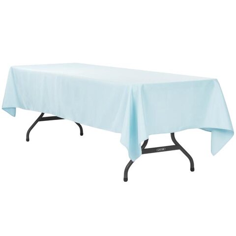 Rectangular Baby Blue Linen (table not included)