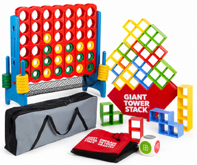 Giant Connect 4 and giant stack tower Games