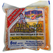 ALL-IN-ONE Pre-Packaged Popcorn Kits (serves 25-50)