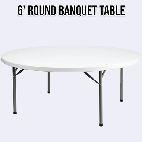 6' ROUND BANQUET TABLE