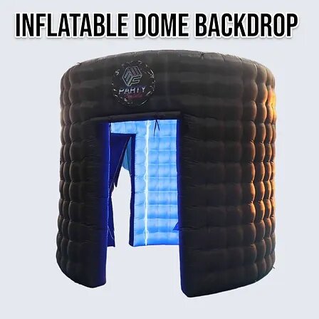 XL INFLATABLE DOME BACKDROP - BLACK