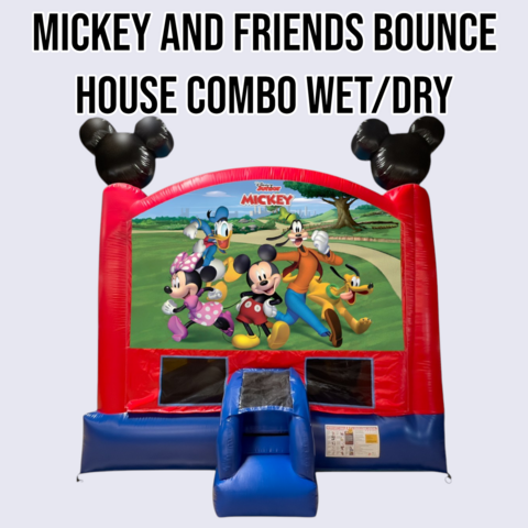 MICKEY AND FRIENDS BOUNCE HOUSE COMBO WET/DRY