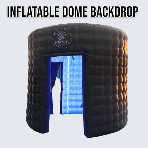 INFLATABLE DOME BACKDROP - BLACK