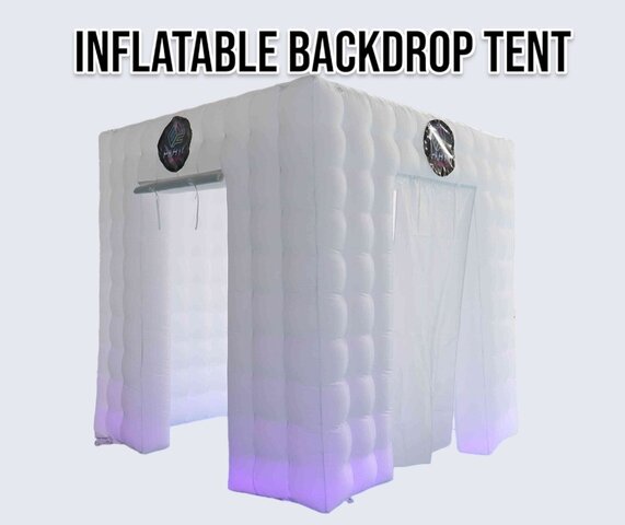 INFLATABLE BACKDROP TENT - WHITE CUBE W/ LED
