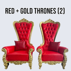 RED & GOLD THRONE SET