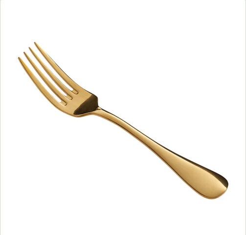 Gold dinner fork