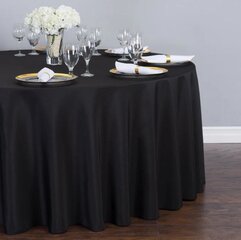 Black 108 round tablecloth 