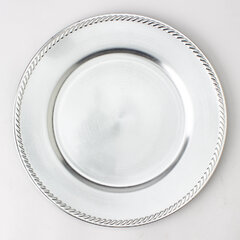 Silver charger plate