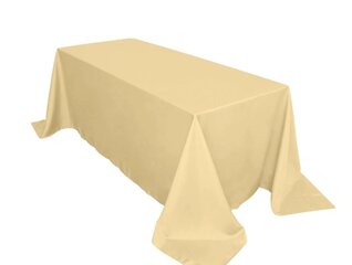 90x132  Champagne Rectangle Tablecloth