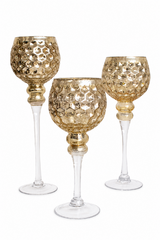 Mercury Candle Holders, set of three