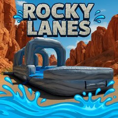 32ft Rocky Lanes dual lane slip n slide
