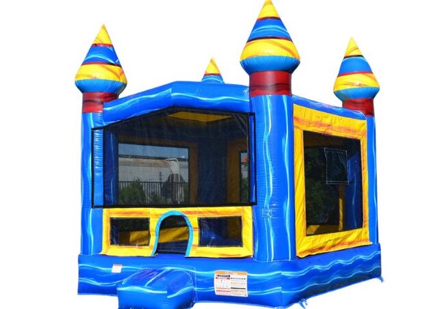 Blue Yellow Bounce House