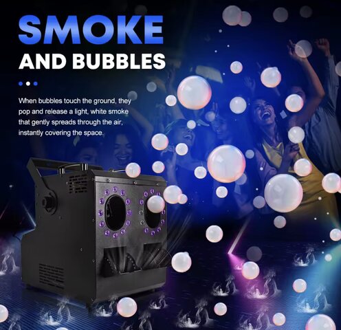LED Fog Bubble Machine
