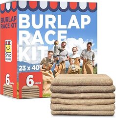 Square Potato Sack Race Bags, 23x40 - Set of 6