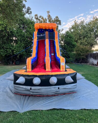 20ft Rocker Water Slide Rental Front View