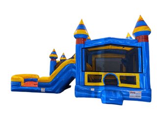 Artic Bounce House with Dual Lane Slide