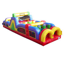 Rainbow 40' Obstacle Course Rental