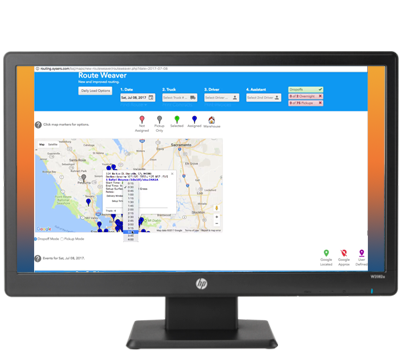 Event Rental Systems Routing Feature