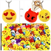 50 - Emoticon Plush Keychains