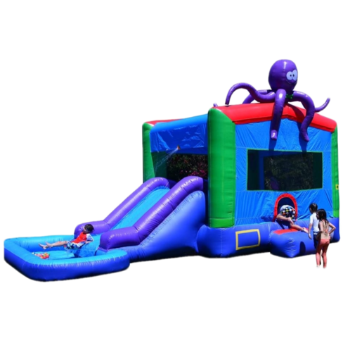 Octopus Combo slide and bouncer wet/ dry 15ft x 23ft 