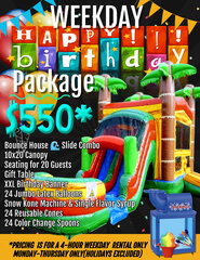 Weekday Birthday Party Package