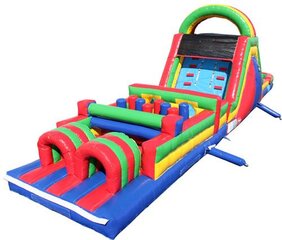 Rainbow 45ft Obstacle Course Combo