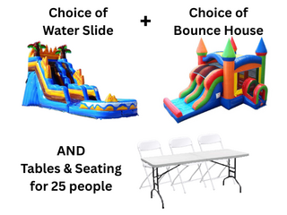 Wet Bounce & Splash With Seating