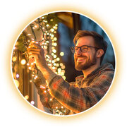 Christmas light Installation