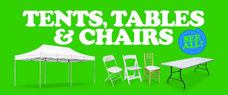 Tents, Tables And Chairs