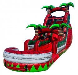 18ft Red Tropics Jump Off Slide