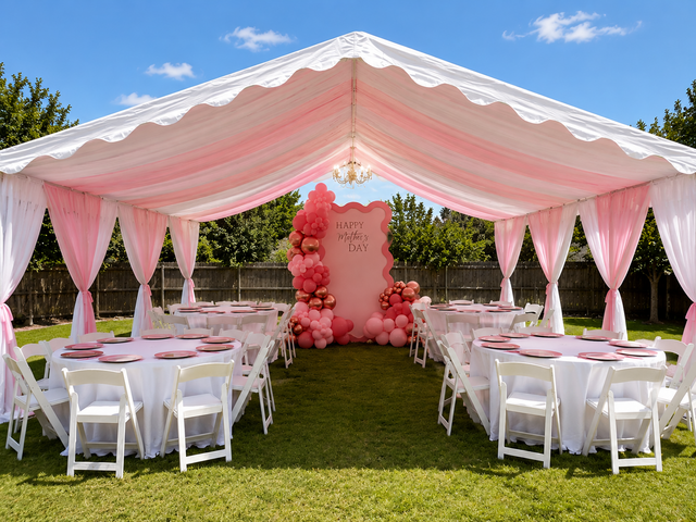 20X20 Draped Tent