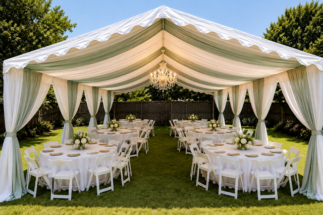 20x32 Draped Tent 