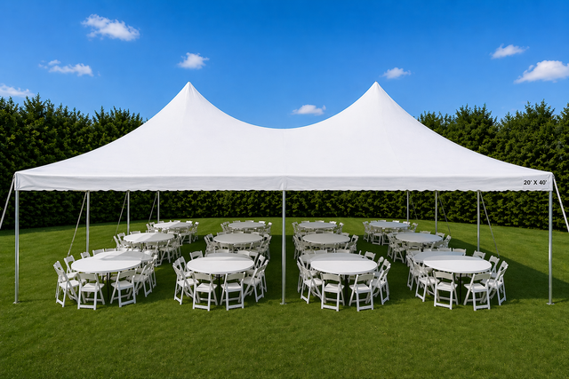 20X40 High Peak Tent Package