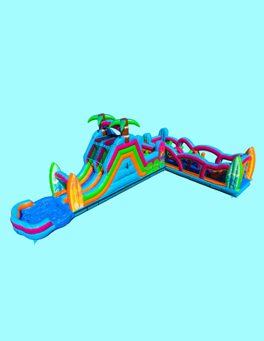 67'  Electric Tropics Modular Obstacle Course