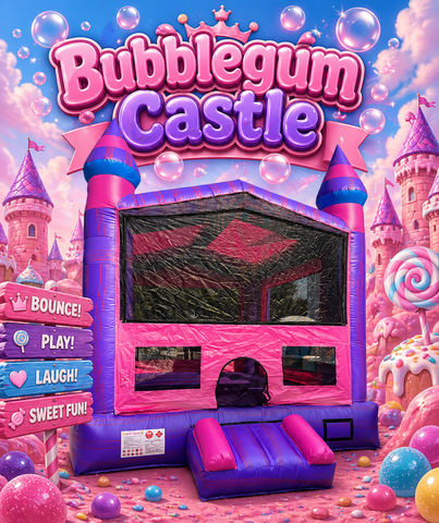 Bubblegum Castle Bounce House