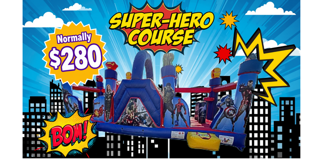 30ft Super Heros Obstacle Course 