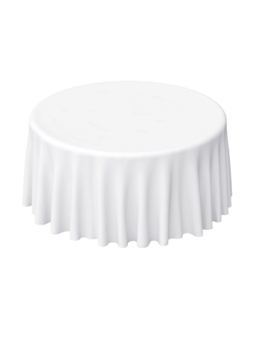 White Round Linens 120in