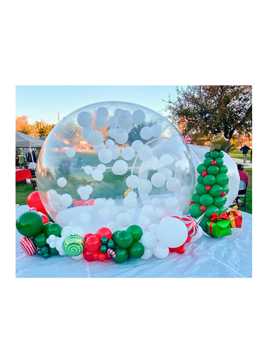 Christmas Bubble House with Balloons 