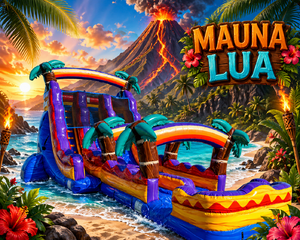 18ft Mauna Lua Dual Lane with Slip N Slide